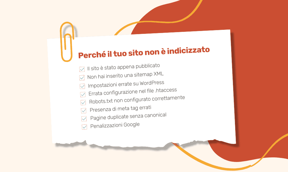 come indicizzare un sito WordPress su Google e capire perché il tuo sito non è indicizzato: checklist